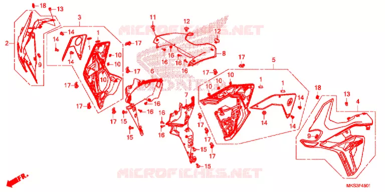 CAPO MEDIO (CRF1100A2/A4/AL2/AL4/D2/D4/DL2/DL4) Honda MOTO 1100 AFRICA-TWIN 2021  CRF1100A4L
