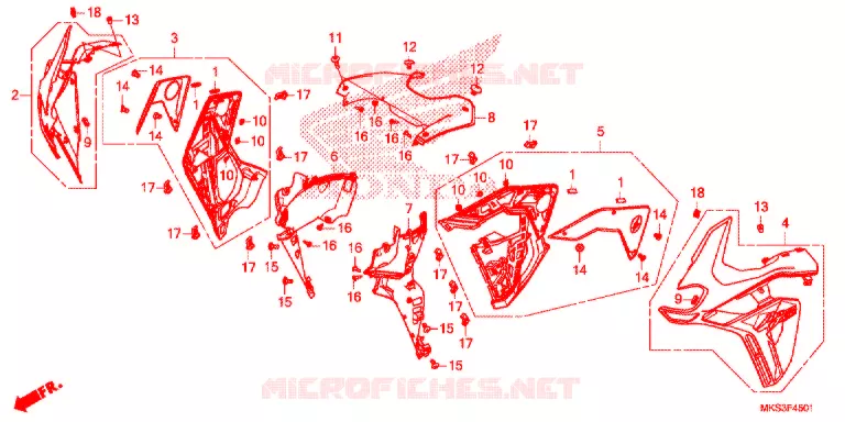 CAPO MEDIO (CRF1100A2/A4/AL2/AL4/D2/D4/DL2/DL4) Honda MOTO 1100 AFRICA-TWIN 2020  CRF1100AL2L