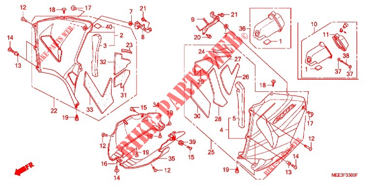 CAPO INFERIOR  para Honda CBR 600 RR 2003