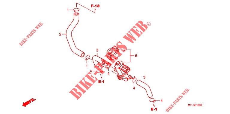 AIR INJECTION CONTROLVALVE  para Honda CBR 1000 RR FIREBLADE REPSOL 2011