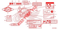 ETIQUETA DE PRECAUCION  para Honda CB 1100 EX ABS 2014