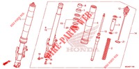 HORQUILLA DELANTERA  para Honda CROSSTOURER 1200 DL 2014