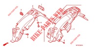 GUARDABARROS TRASERO (2) para Honda XRM 125 SPOKED WHEELS, REAR BRAKE DRUM 2011