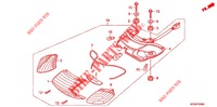 LUZ DE COMBINACION TRAS. (ZN125M9/B) para Honda 125 ROAD SPORT RS 2010