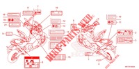 ETIQUETA DE PRECAUCION   para Honda X ADV 750 -ED- 2021