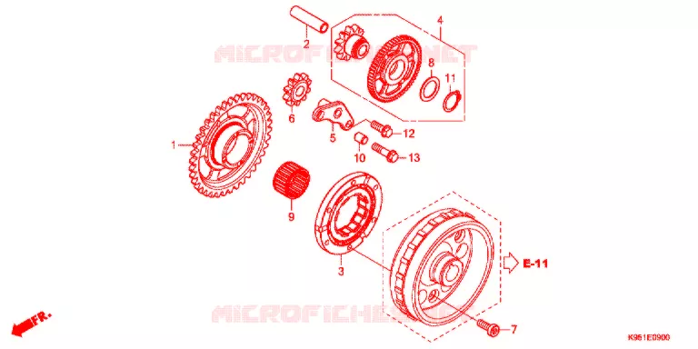 EMBRAGUE DE ARRANQUE Honda MOTO 250 CRF 2021  CRF250RXL