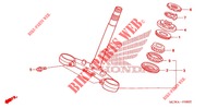 VASTAGO DE DIRECCION   para Honda VFR 800 INTERCEPTOR RED 2007