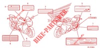 ETIQUETA DE PRECAUCION   para Honda CBR 1000 RR REPSOL 2011