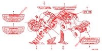 MARCA/FLEJE  para Honda FOURTRAX 520 FOREMAN RUBICON 4X4 AT DCT EPS 2020