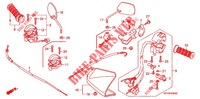 INTERRUPTOR/CABLE/RETROVISOR (1) para Honda XRM 110 ELECTRIC START LIMITED EDITION 2004