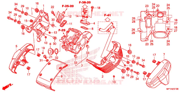 CUBIERTA DE CULATA DE CILINDRODELANTERA Honda MOTO 1300 VT 2012  VT1300CRAC
