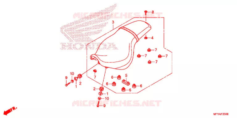ASIENTO Honda MOTO 1300 VT 2012  VT1300CSAC