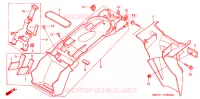 GUARDABARROS TRASERO  para Honda XL 1000 VARADERO 2004