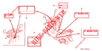 MARCA DE PRECAUCION para Honda 50 SUPER DIO front brake drum 1991
