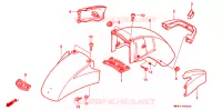 GUARDABARROS DELANTERO para Honda GL 1500 GOLD WING INTERSTATE 1990