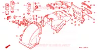 GUARDABARROS TRASERA para Honda GL 1500 GOLD WING INTERSTATE 1990