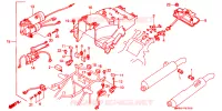 GUARDABARROS TRASERA para Honda GL 1500 GOLD WING INTERSTATE 1990