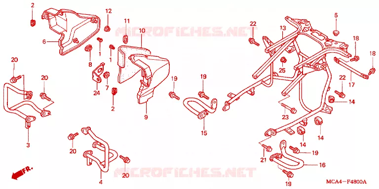 PROTECTOR DE CARTER Honda MOTO 1800 GOLD-WING 2002  GL18002