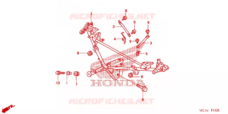 SOPORTE TAPAS Honda MOTO 1800 GOLD-WING 2004  GL1800A4