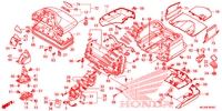 CAJA DE PORTAEQUIPAJE para Honda GL 1800 GOLD WING ABS NAVI 2012
