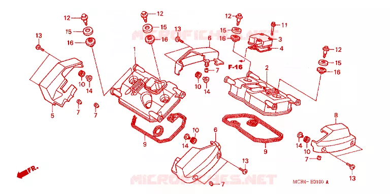 CUBIERTA CULATA CILINDRO Honda MOTO 750 SHADOW 2002  VT750DC2_A