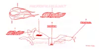 EMBLEMA/FLEJE para Honda SHADOW VT 750 SPIRIT D 2006