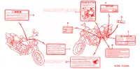 ETIQUETA DE PRECAUCION para Honda SHADOW VT 750 SPIRIT D 2006