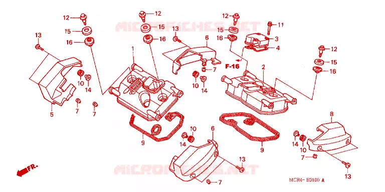 CUBIERTA CULATA CILINDRO Honda MOTO 750 SHADOW 2006  VT750DCA6_A