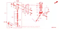 BOMBA DE FRENO TRASERA para Honda VTX 1300 C 2006