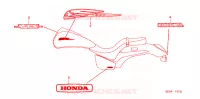EMBLEMA/FLEJE para Honda VTX 1300 C 2006