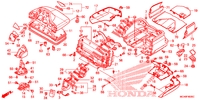 CAJA DE PORTAEQUIPAJE para Honda GL 1800 GOLD WING ABS NAVI 2013