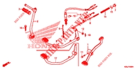     PEDALE/BRAS DE LANCEUR A PIED para Honda WAVE 110 Front brake disk, Kick start, Spoked wheels 2014