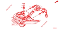     FEUX COMBINES ARRIERE para Honda WAVE 110 Front brake disk, Electric start, Spoked wheels 2022