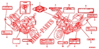     ETIQUETTE DE PRECAUTIONS (CB1300S/SA/TA) para Honda CB 1300 SUPER BOL DOR 2011