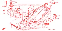 CUBIERTA LATERAL/TANQUE DE ACEITE para Honda NSR 125 R 1996