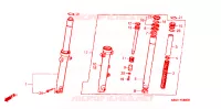 HORQUILLA DELANTERA para Honda NSR 125 R 1996