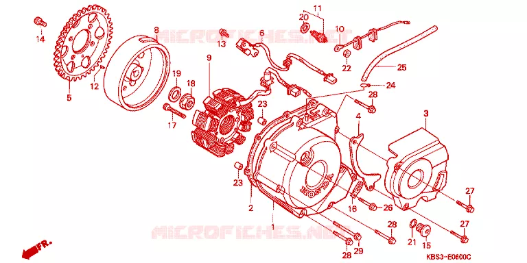 ALTERNATOR Honda MOTO 125 NSR 1996  NSR125RS