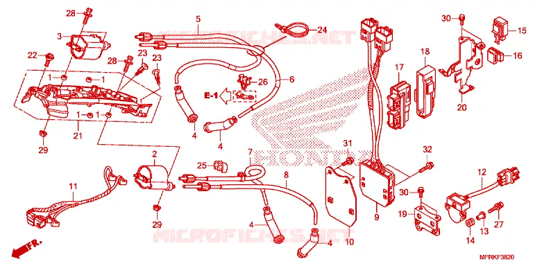 BOBINA DE ENCENDIDO/ECU Honda MOTO 1300 VT 2025  VT1300CXAS