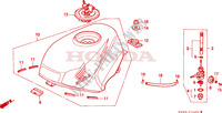 TANQUE DE COMBUSTIBLE para Honda NSR 75 HRC 1994
