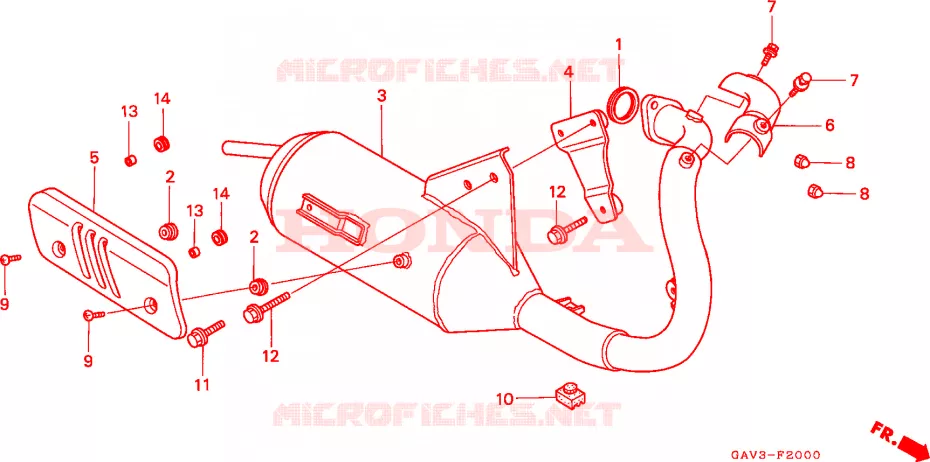 SILENCIADOR DE ESCAPE Honda SCOOTER 50 BALI 1995  SJ50S