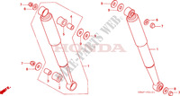 ALMOHADILLA TRASERA (C50SP/C50ST) para Honda CUB 50 STANDARD RED 1993