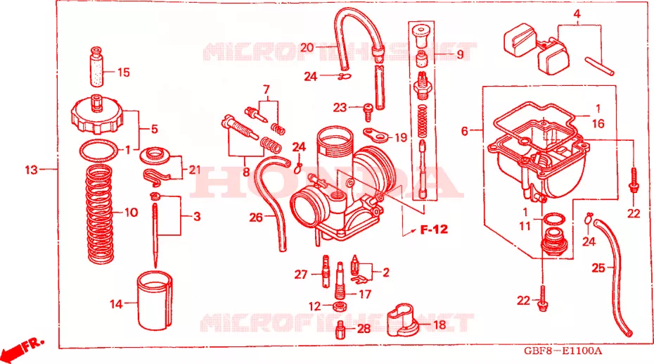 CARBURADOR  Honda MOTO 85 CR 2004  CR85R4