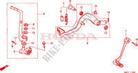 PEDAL/BRAZO ARRANCADOR PEDAL para Honda CR 80 R BIG WHEEL 2001