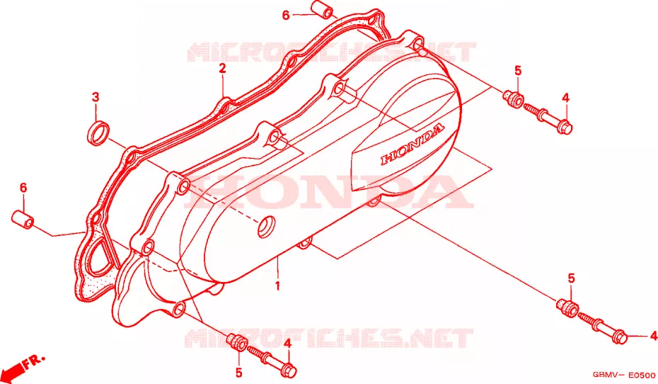 CUBIERTA IZQUIERDO Honda SCOOTER 50 SFX 1998  SFX50W