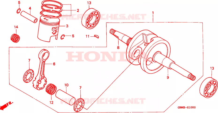 CIGUENAL/PISTON Honda SCOOTER 50 SFX 1999  SFX50X