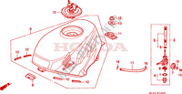 TANQUE DE COMBUSTIBLE para Honda NSR 50 REPSOL 1999