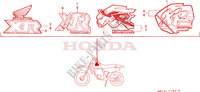 MARCA(XR80RM/RN/RP/RR) para Honda XR 80 1991