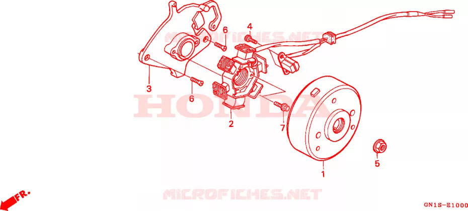 GENERADOR Honda MOTO 80 XR 1997  XR80RV