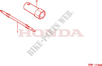 HERRAMIENTAS para Honda WALLAROO 50 MOPED 1993