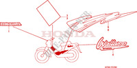 FLEJE/MARCA para Honda WALLAROO 50 MOPED DL self starter 2000